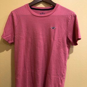 Hollister Mens Short Sleeve Tee 100% Cotton Red Size XS